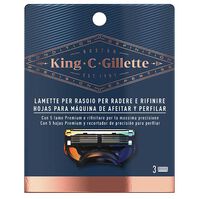 KING C. GILLETTE Máquina de Afeitar y Perfilar Recambios  3ud.-196876 1